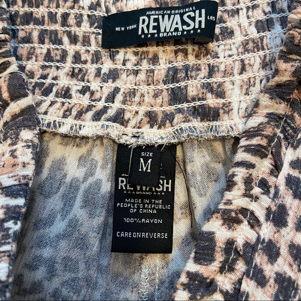 Rewash Cheetah Print Palazzo Pants - Picture 8 of 9